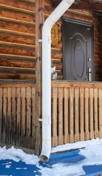 Porch Downspout Installation in Sun City